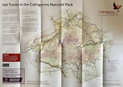 Hill Track Map, Cuairtean Beinne, Parque Nacional Cairngorms, Escocia - Imagen 3 de 3