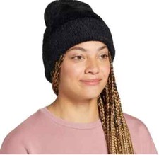 Alpine Alpine Design Women's Fuzzy Rib Beanie- Black- One Size