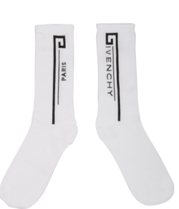Givenchy Logo Intarsia Stretch Cotton Socks White Size Eu 43 46 Ebay