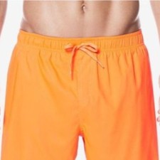 NEW - QUIKSILVER Men's 'VOLLEY BOARDSHORTS' Orange 4-POCKET 19" SHORTS -  L