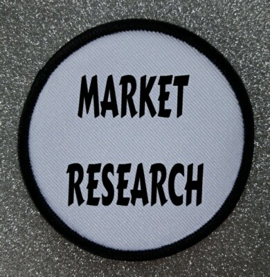 3'' Marktforschung Sublimation Aufbügeln/Aufnähen Patch Abzeichen Arbeit Beruf 
