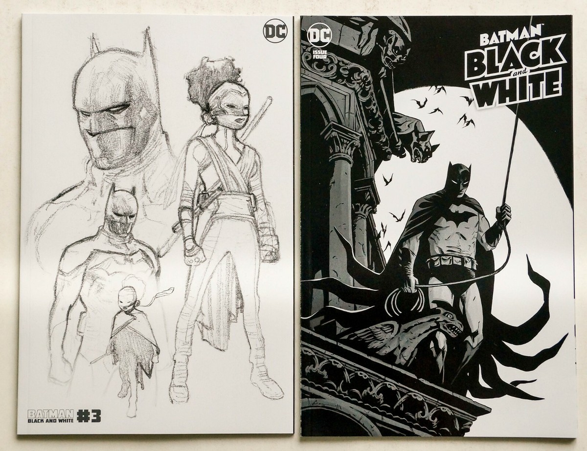 Batman Black and White #3 Second Printing & #4A Lot (2021 DC