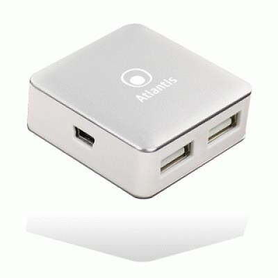 HUB USB 2.0 ATLANTIS P014-ST-1030-B 4 Porte Black
