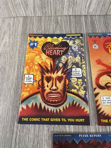 Bleeding Heart Fantagraphics Peter Kuper issues 1 2 & 4 1991-92 - Picture 2 of 10
