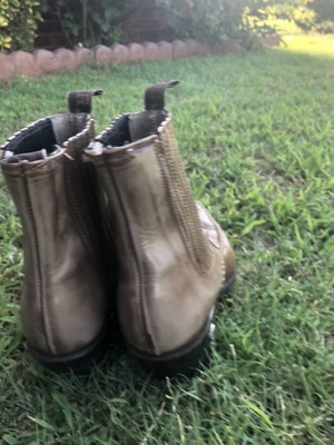 Denver Brand Western Cowboy Boots Ankle Size 8 Mens Pull On Gray Nice Stitching Denver Brand Western Cowboy Boots Ankle Size 8 Mens Pull On  main image 3