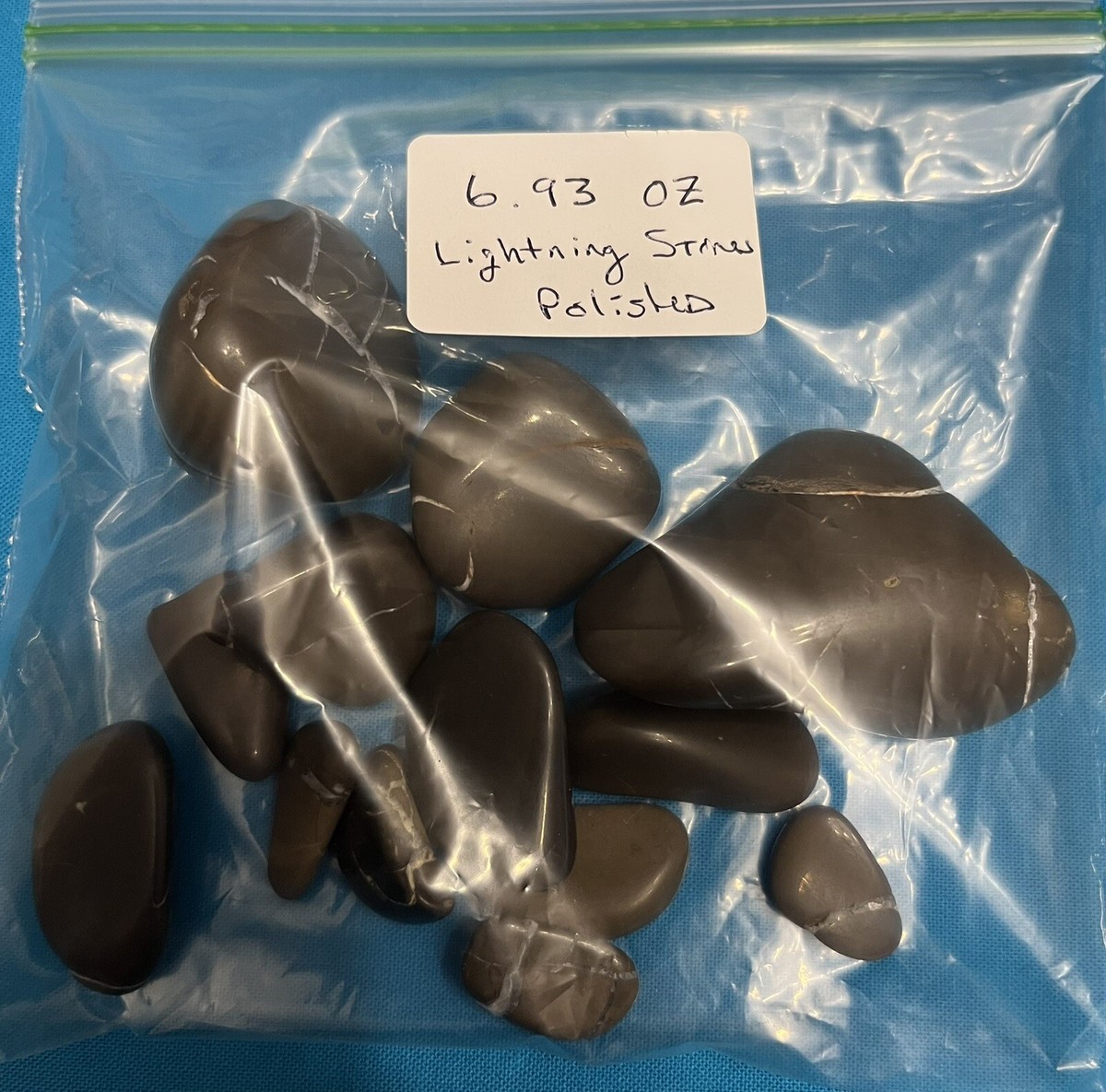 Lake Michigan Lightning Stones - Freshly Polished - 6.93 Oz Lake Michigan Lightning Stones - Freshly Polished - 6.93 Oz