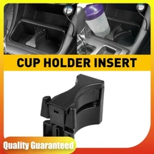 Center Console Drink Cup Holder Insert Divider Black For 2005-2009 Toyota Tacoma