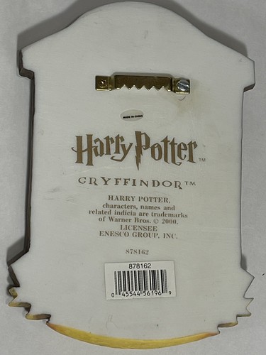 2000 Enesco Harry Potter Gryffindor Winner House Cup Wall Plaque - Picture 5 of 5