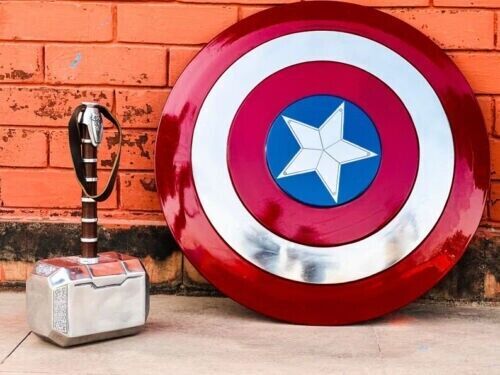 Scudo Capitan America versione completamente in metallo | Oggetti di scena... - Foto 1 di 9