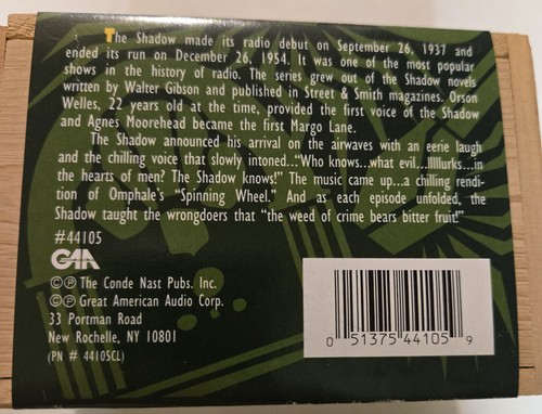 The Shadow Radio show - 4 sealed cassettes in crate - Picture 3 of 3