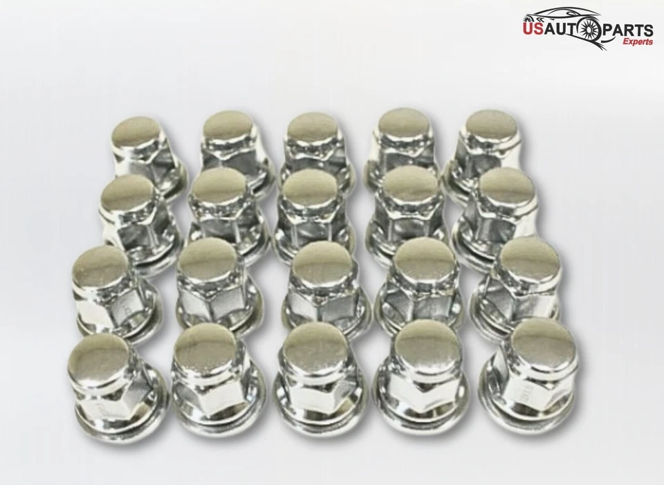 Cantidad 20 Cromo 12x1.5 OEM Tuercas de Rueda Arandela de Asiento Mag para Lexus Toyota Camry Foto 2 de 4