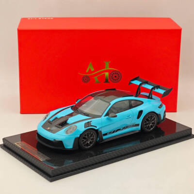 AI MODEL 1/18 992 GT3 RS SKY BLUE High-Quality Collection Car Resin
