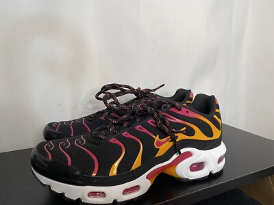 Nike Air Max Plus GS Black Pink White Orange DX9264-001 Size 5.5Y