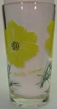 Fiesta Cosmos Peanut Butter Glass Glasses Drinking Kitchen Mauzy 58-6
