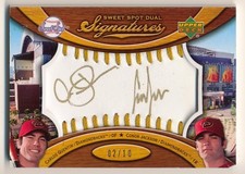 2007 Sweet Spot Signatures CONOR JACKSON CARLOS QUENTIN Dual Gold Auto SP #/10
