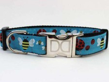 Lady Bugs and Bumble Bees Dog Collar by Diva ...