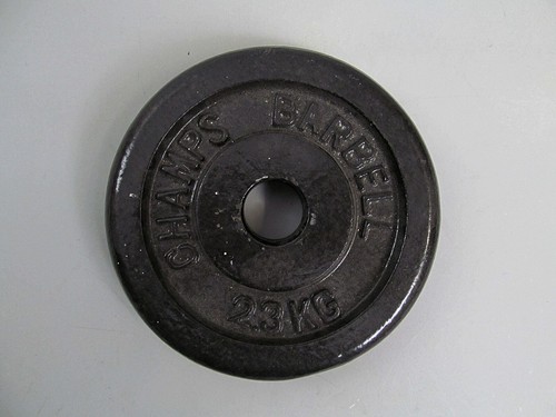 Vintage Champs Barbell 5LB Standard Weight Plate 1" Hole - Picture 2 of 3