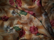 Vtg SATIN NIGHTIE SOFT SHINY GOWN NIGHTGOWN BODYDOLL SLIP GOLDED LINGERIE S