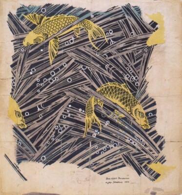 Trout Dance Art Print   Koloman Moser   1899 Vienna Secession Decorative Design