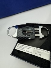 Cortador de cigarros Lotus Jaws V-Cut CUTV105 - Cromo y fibra de carbono - Nuevo