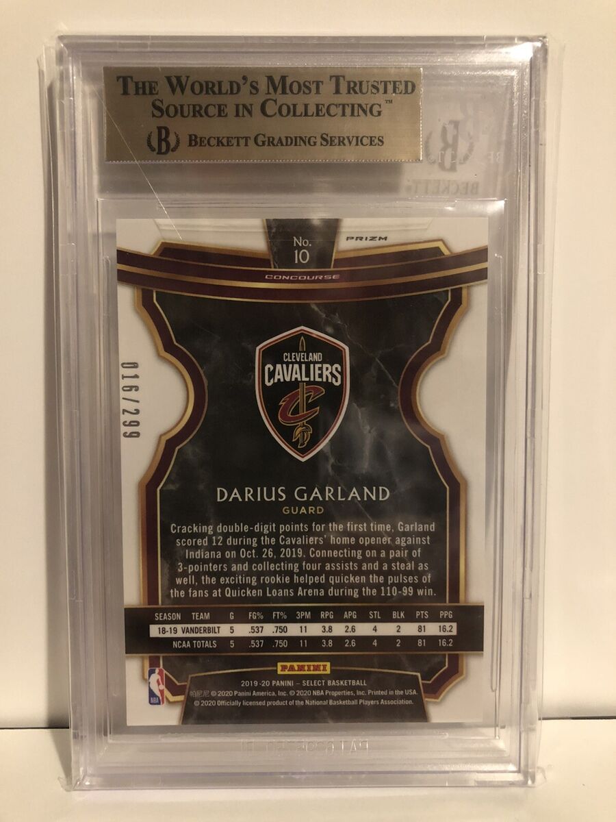 2019 Panini Select Light Blue Prizm #10 Darius Garland RC 2019 Panini Select Light Blue Prizm #10 Darius Garland RC