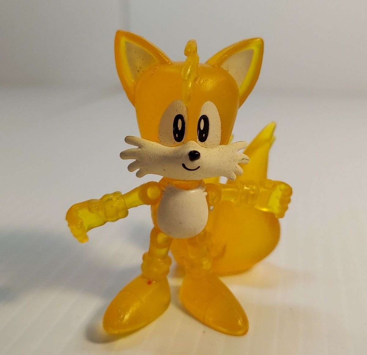 SONIC THE HEDGEHOG 2.5' Tomy Classic Tails Transluscent Figure