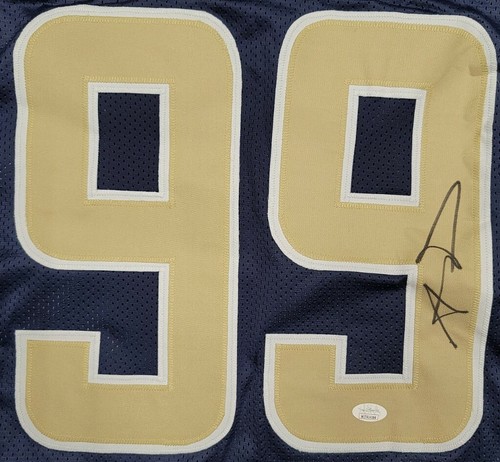 AARON DONALD Signed Autographed LOS ANGELES RAMS Custom Jersey SZ XL. JSA - Picture 2 of 6