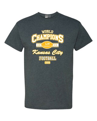 World Champion Kansas City Football Sports DT Adult T-Shirt