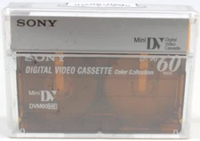 Sony Mini DV Digital Video Cassette Tape New Sealed 60 Minutes DVM60ME Color Pac