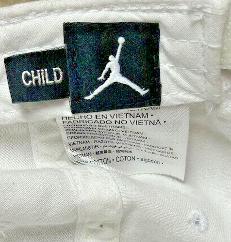 Nike Air Jordan Child Jumpman Strapback Adjustable Cap Hat White NWOT - Picture 7 of 11