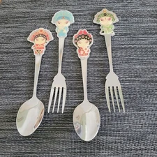 Chinese Spoon & Fork Beijing Opera Art Flatware Stainless Steel Utensils By HOST