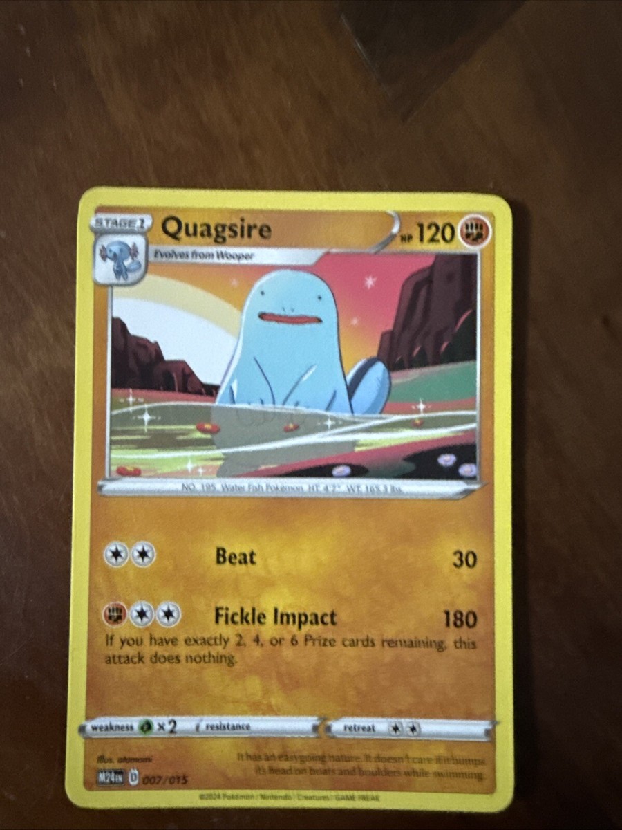 Quagsire 007/015 Mcdonald's 2025 Happy Meal Dragon Discovery Quagsire 007/015 Mcdonald's 2025 Happy Meal Dragon Discovery