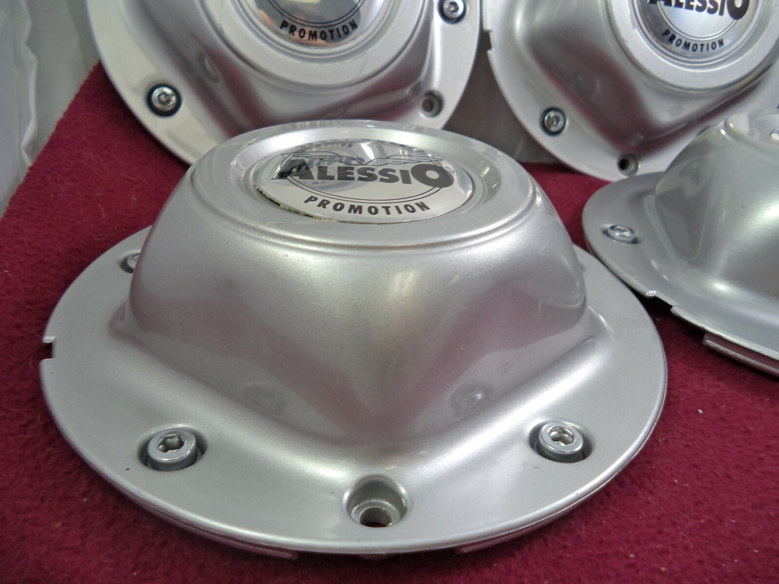 Alessio Sport Wheels Promotion Silver Custom Wheel Center Cap # C 