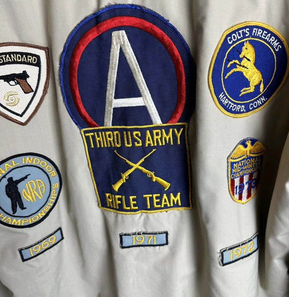 Chaqueta Forrada Marshall Ray Parcheada Smith & Wesson Años 70 De Colección Talla Grande Foto 4 de 4