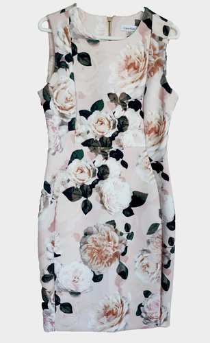 Vestido de buceo Calvin Klein sin mangas para mujer talla 10 floral rosa rubor - Imagen 9 de 14