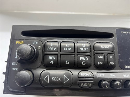 Chevy GMC Silverado Sierra 2004 Truck Radio AM FM 6 Disc CD Player 15196055 - Picture 2 of 4