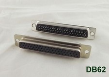 10x D-SUB 62 Pin DB62 Female Jack Solder Type Straight Adapter Connector 3 Rows