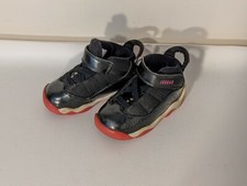Nike Air Jordan Retro 6 Rings size 6c Toddler Pink and Black 323420-004 Shoes