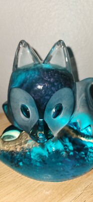 RARE Coarse for IKEA Fox Art Glass Figure | eBay