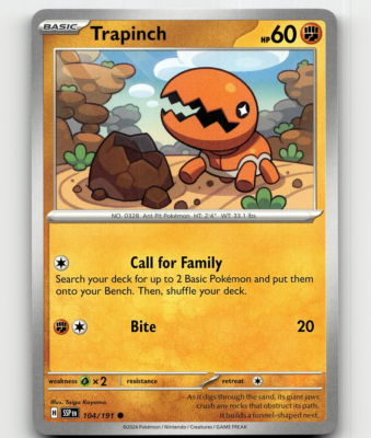 trapinch pokemon card value Vibrava (