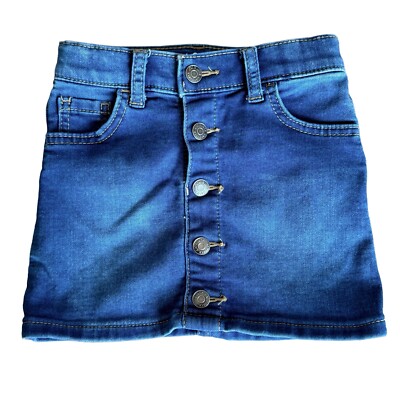 Cat Jack baby girl denim Jean skirt 2T Bottoms Blue Casual Cute