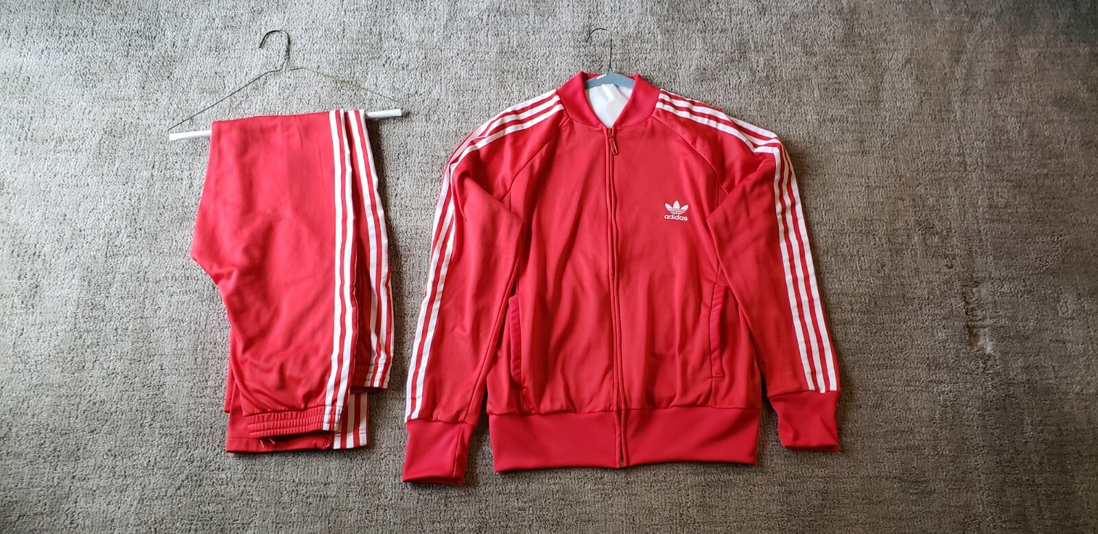 adidas red mens tracksuit