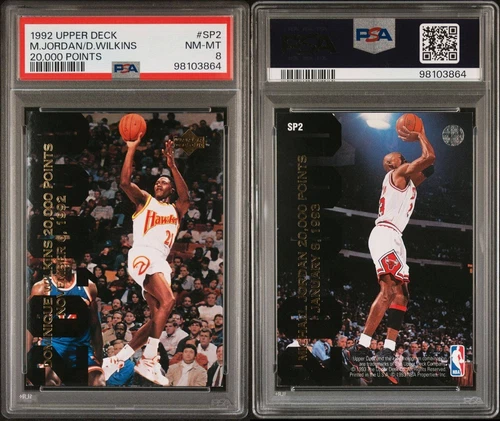1992 Upper Deck Michael Jordan #SP2 PSA 8 NM-MT Near Mint Chicago Bulls Card
