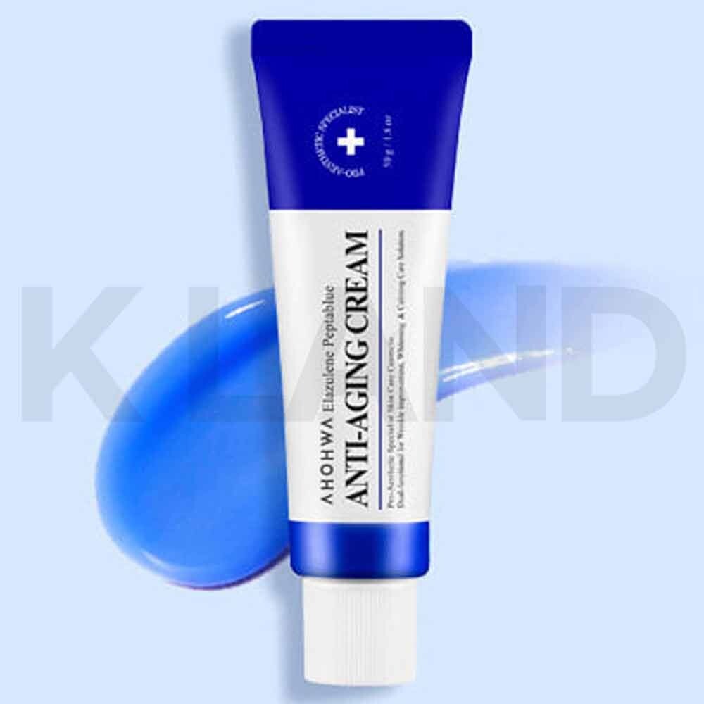 韓国コスメ　Elazulene Peptablue Cream 50g AHOHWA Elazulene Peptablue Anti-Aging Cream 50g | DODO SKIN