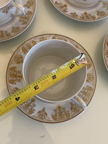 Haviland Limoges Trianon Gold Coffee Cup & Saucer Set 6 See Descr - Picture 6 of 8