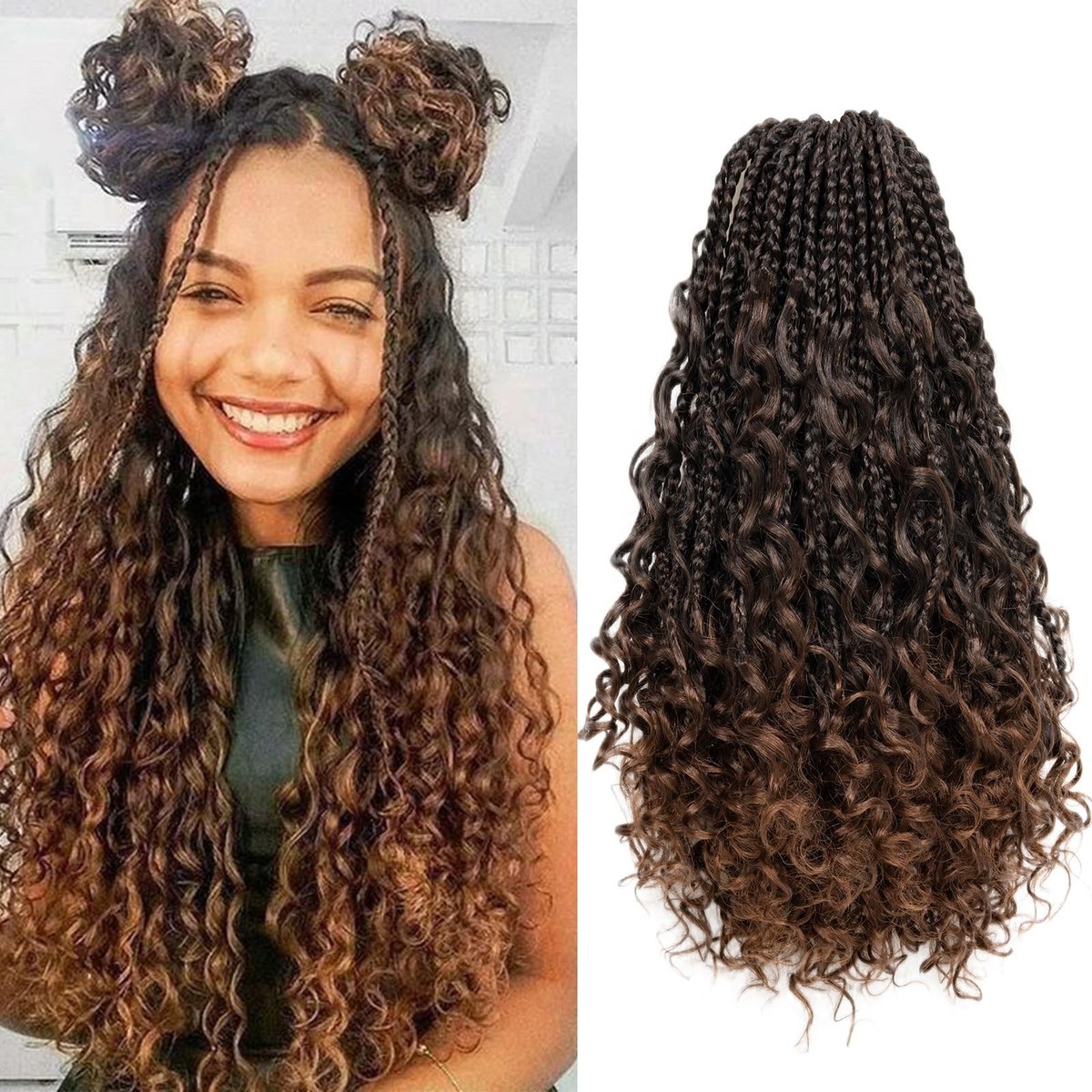 Boho Box Braids Crochet Hair Goddess Box Braids Crochet Hair