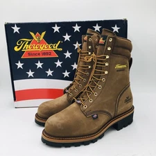 THOROGOOD LOGGER SERIES 9″  WATERPROOF Steel Toe BOOTS 804- 3555 - SZ 14 D