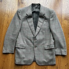 Vintage GUCCI Wool Houndstooth Men's Blazer Houndstooth EU 50R  US Med 40R