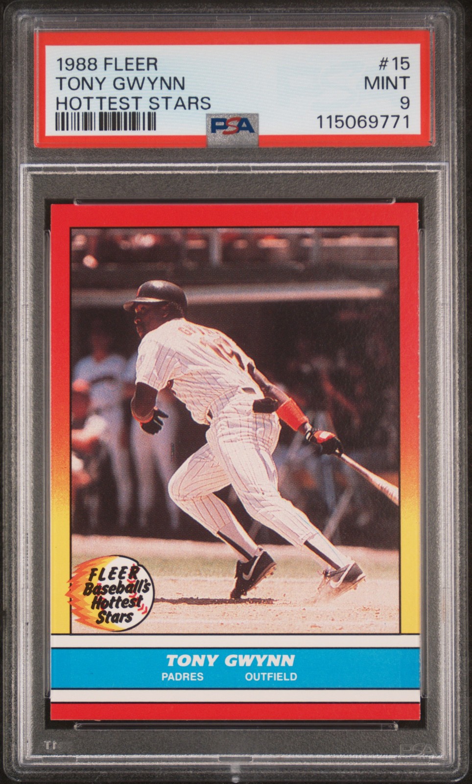 1988 FLEER HOTTEST STARS #15 TONY GWYNN PSA 9