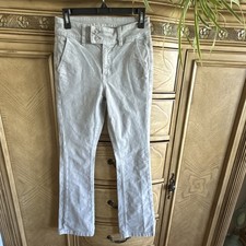 American Eagle Outfitters Women's Gray Corduroy Straight Leg Dress Pants Cotton